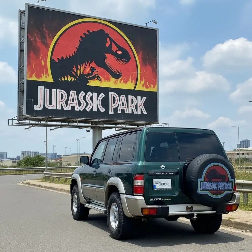 Jurassic Patrol Spare Wheel Tire Cover